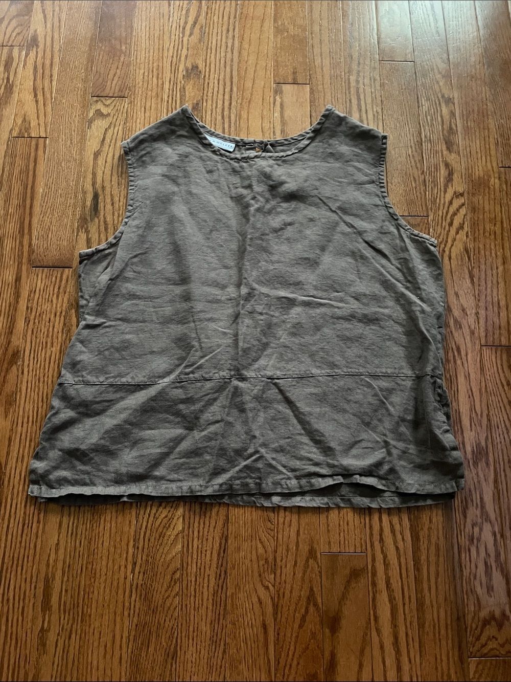 bryn Walker Brown Sleeveless Linen Top Women’s Sz Medium